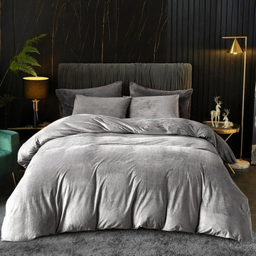 Obliečky mikroplyš RoyalSoft - Light Grey Wave