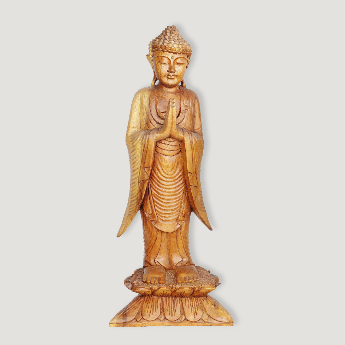 Drevená Socha - Stojaci Budha