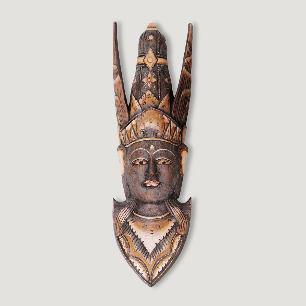 Drevená dekorácia africký šaman - Hugo