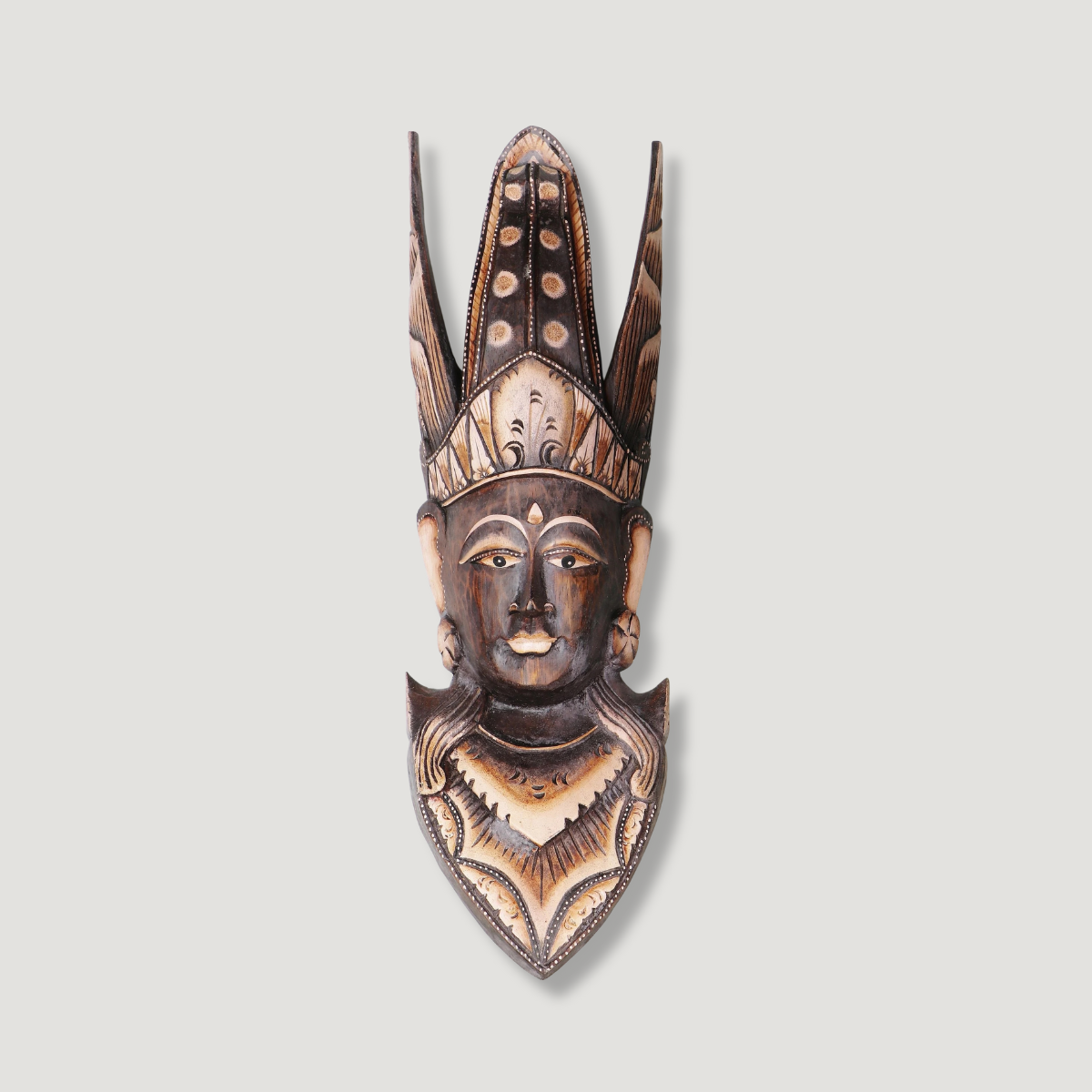 Drevená dekorácia africký kráľ - Ubu