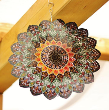 3D Harmonizačný Spinner - Mandala Hnedá
