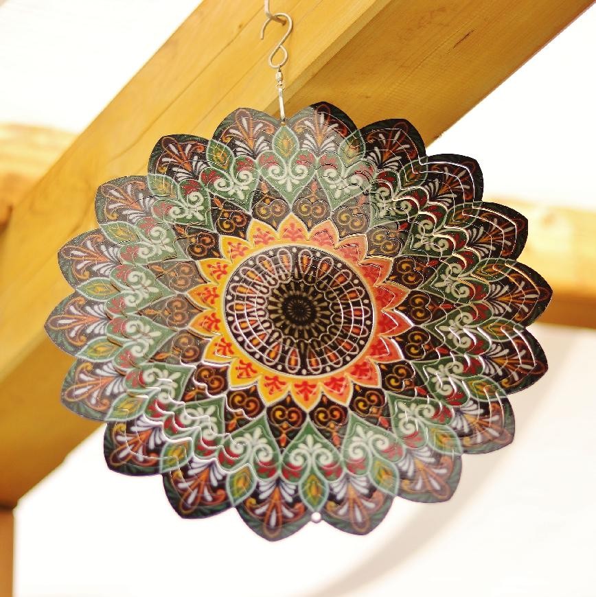 3D Harmonizačný Spinner - Mandala Hnedá