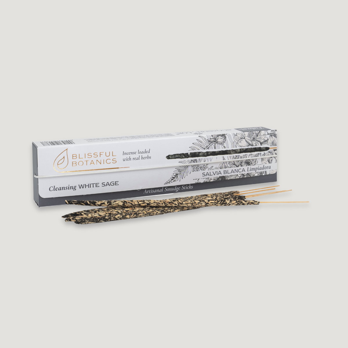 Vonné tyčinky - Blissful Botanics Cleansing White Sage