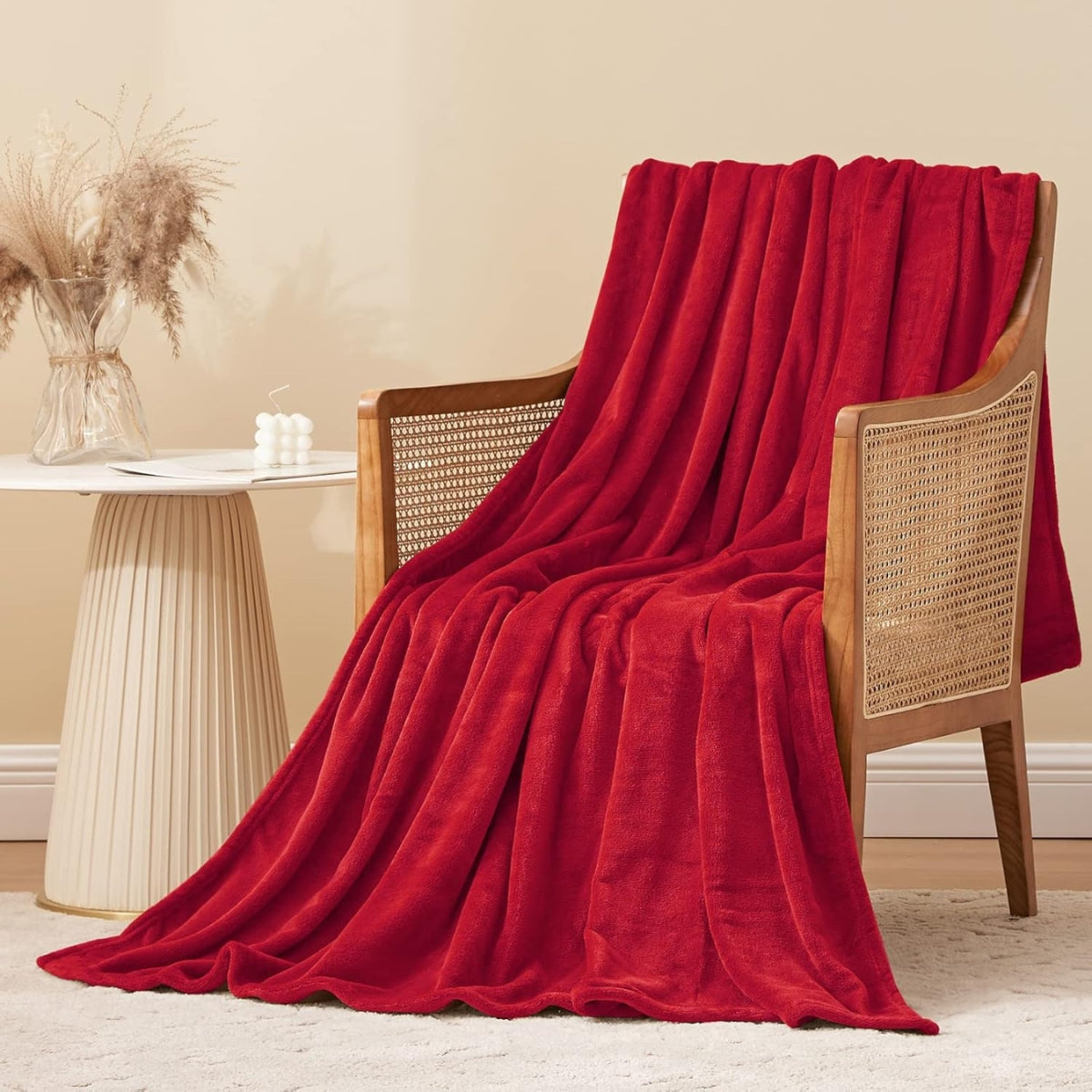 Plyšová deka Värme - Red Embrace