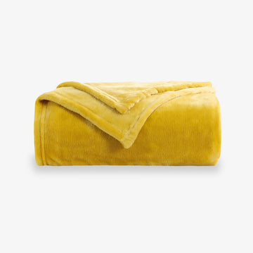 Plyšová deka Värme - Honey Gold
