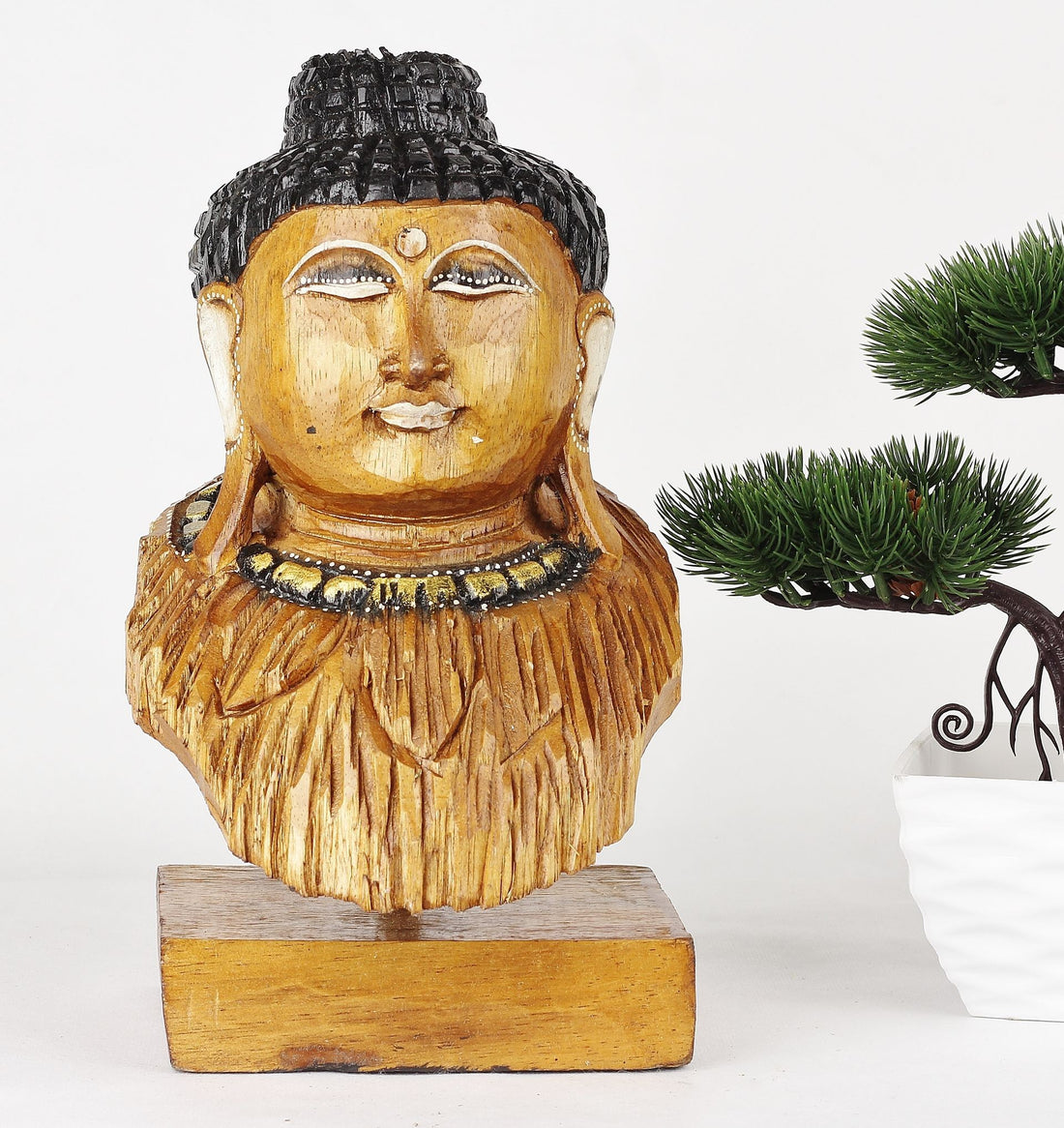 Drevená Dekorácia Budha