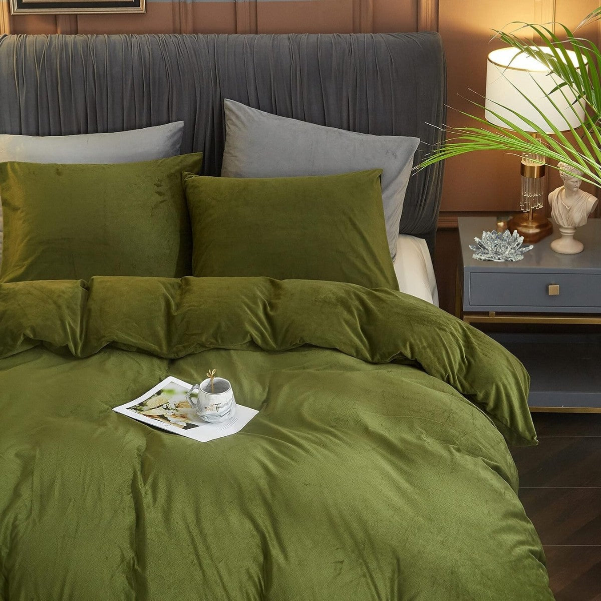 Obliečky mikroplyš RoyalSoft - Emerald Leaf