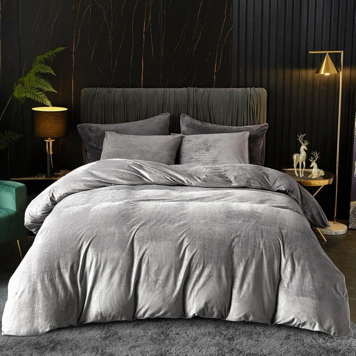 Obliečky mikroplyš RoyalSoft - Light Grey Wave