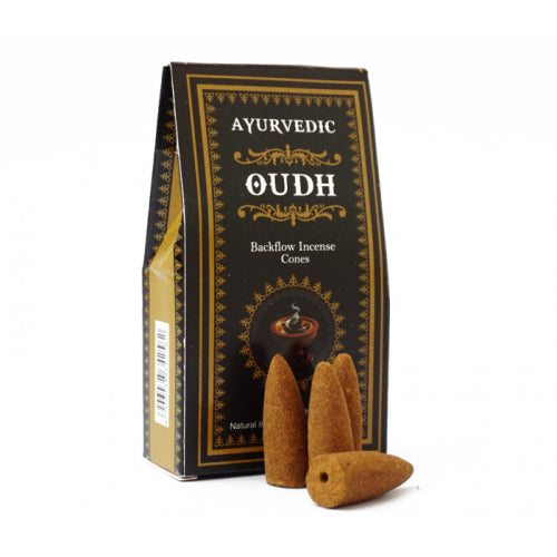 Vonné kužeľa Ayurvedic "Tečúci Dym" - Oudh 30 g.